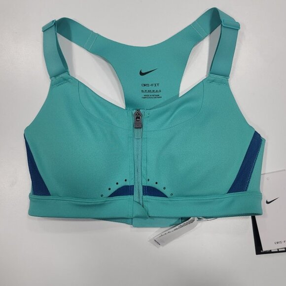 Nike Dri-FIT Alpha Padded Front-Zip High-Support Sports Bra Sz X-Small - Picture 2 of 12
